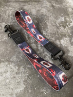 Load image into Gallery viewer, Gold Skulls and Flowers Wrist Lanyard

