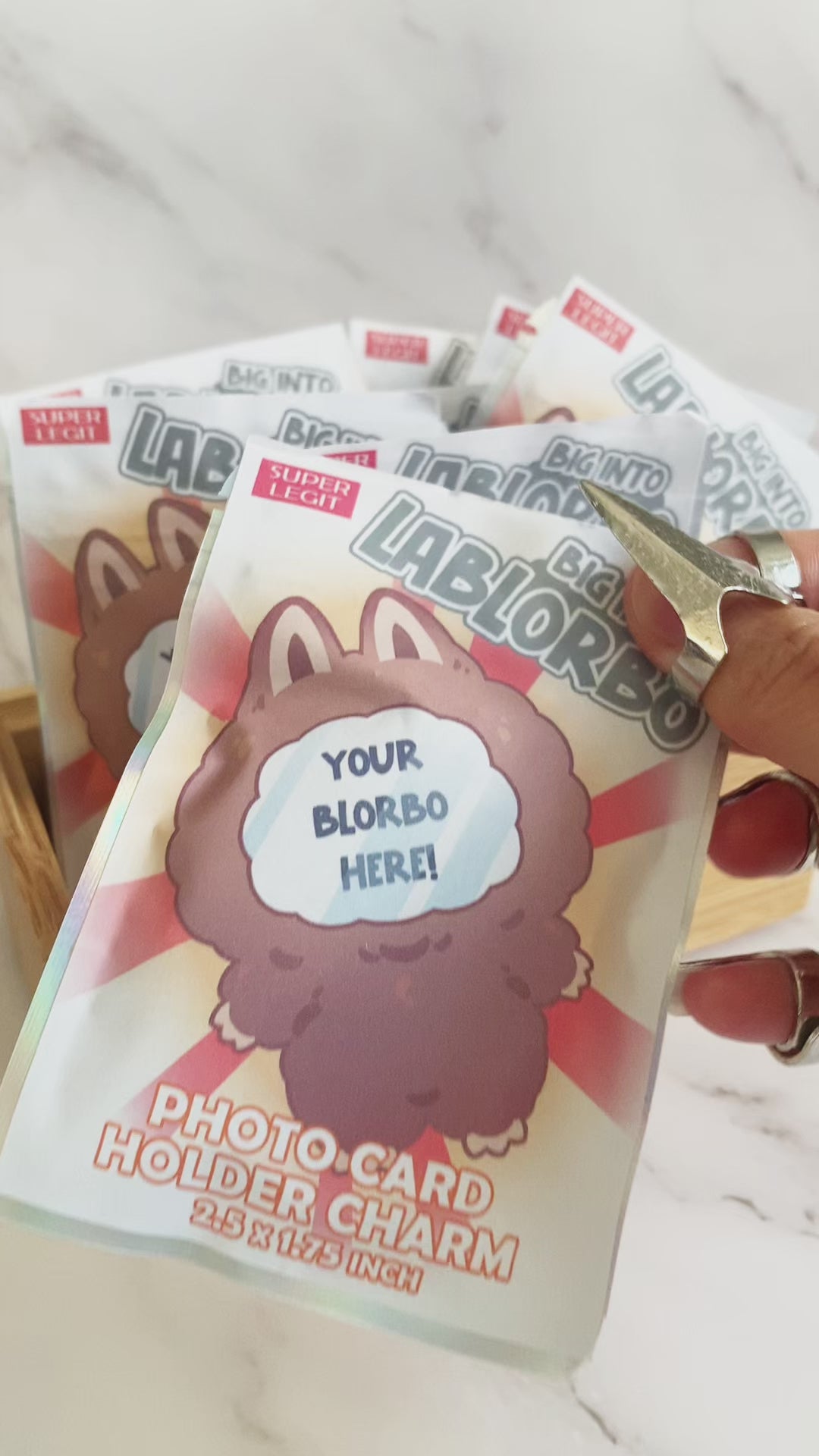 LaBlorbo Photo Card Holder Charm