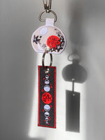 Load image into Gallery viewer, Moon Wind Chime Tag Keychain
