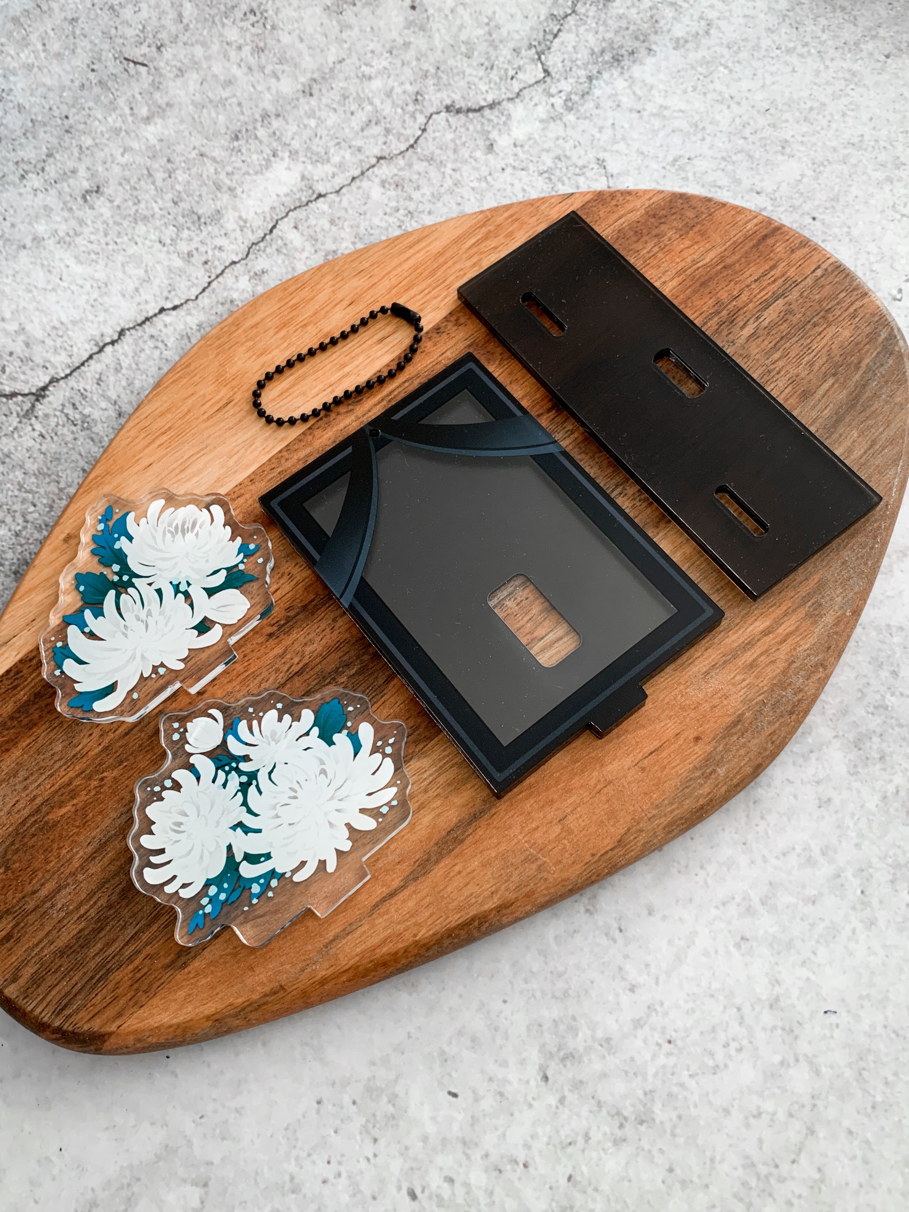 Funeral Frame Card Holder Standee Charm