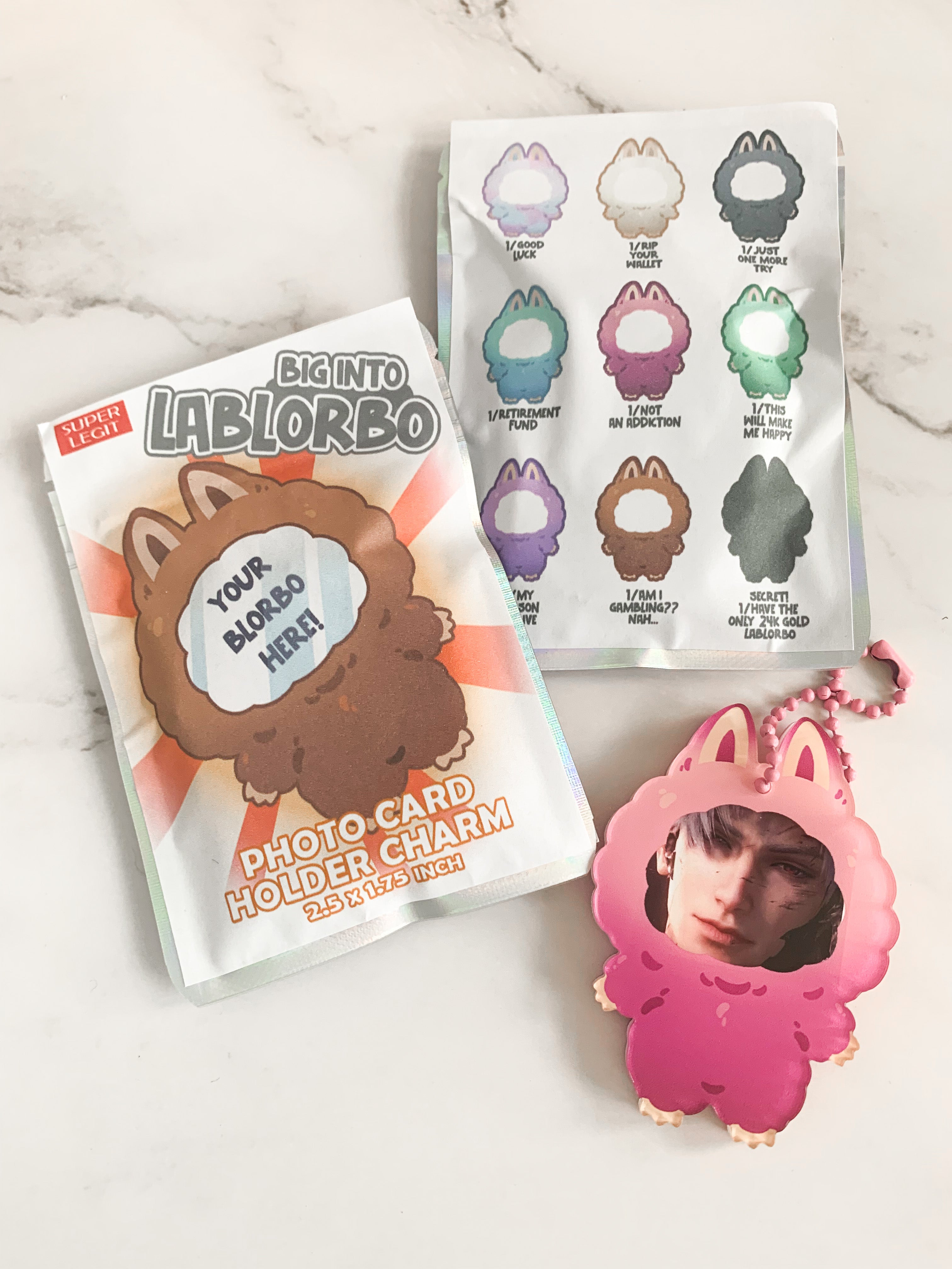 LaBlorbo Photo Card Holder Charm