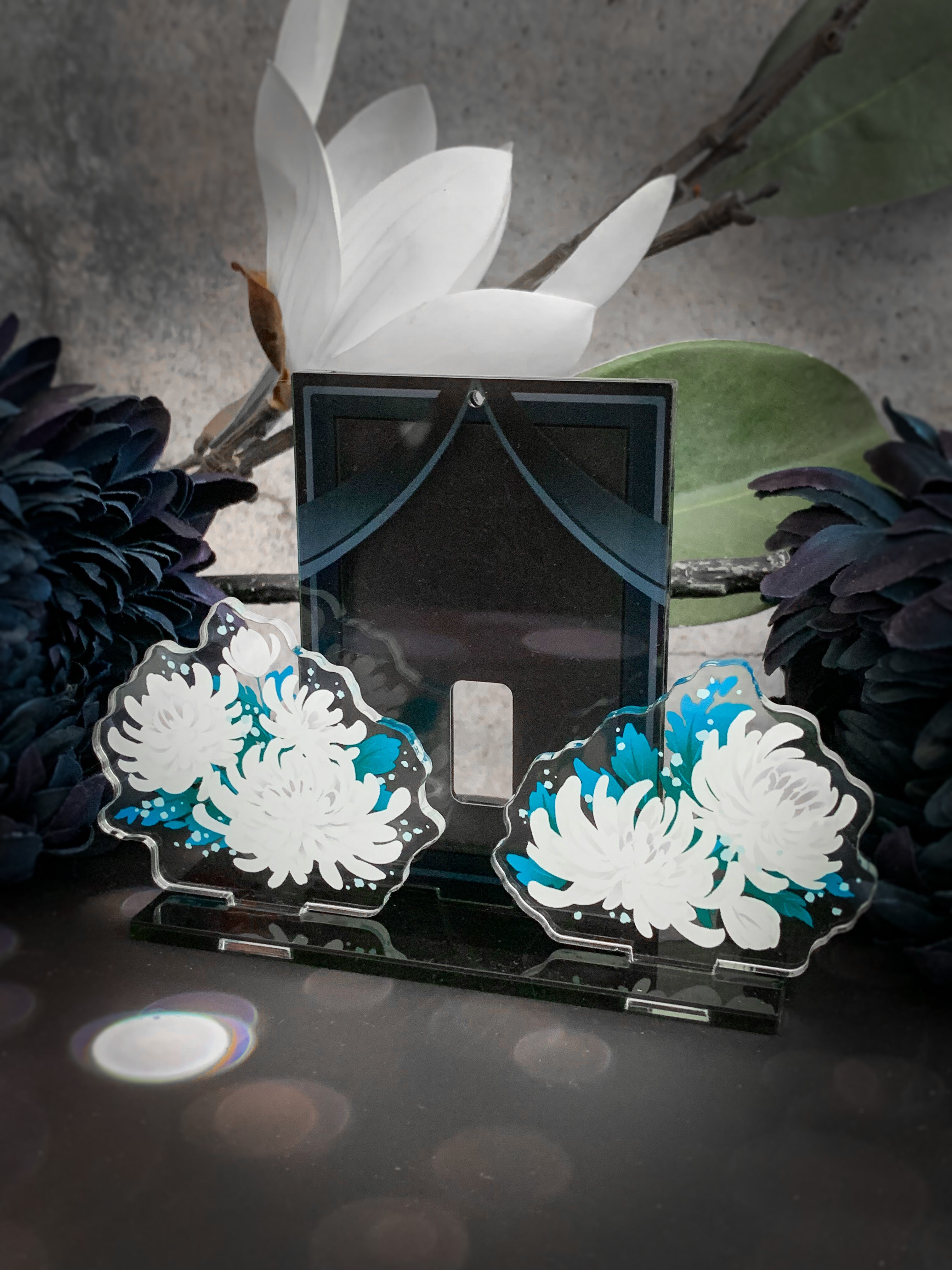 Funeral Frame Card Holder Standee Charm