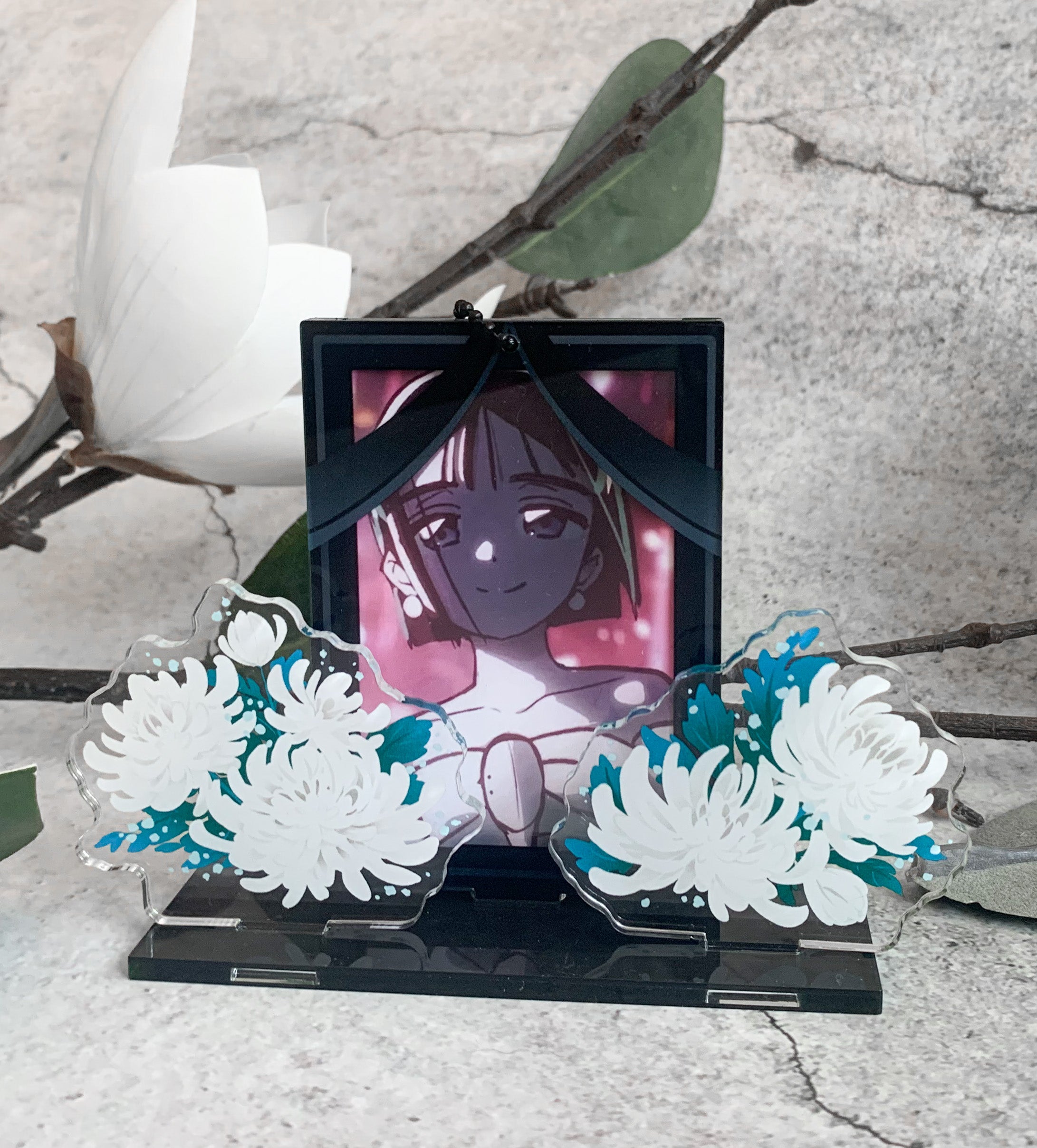 Funeral Frame Card Holder Standee Charm