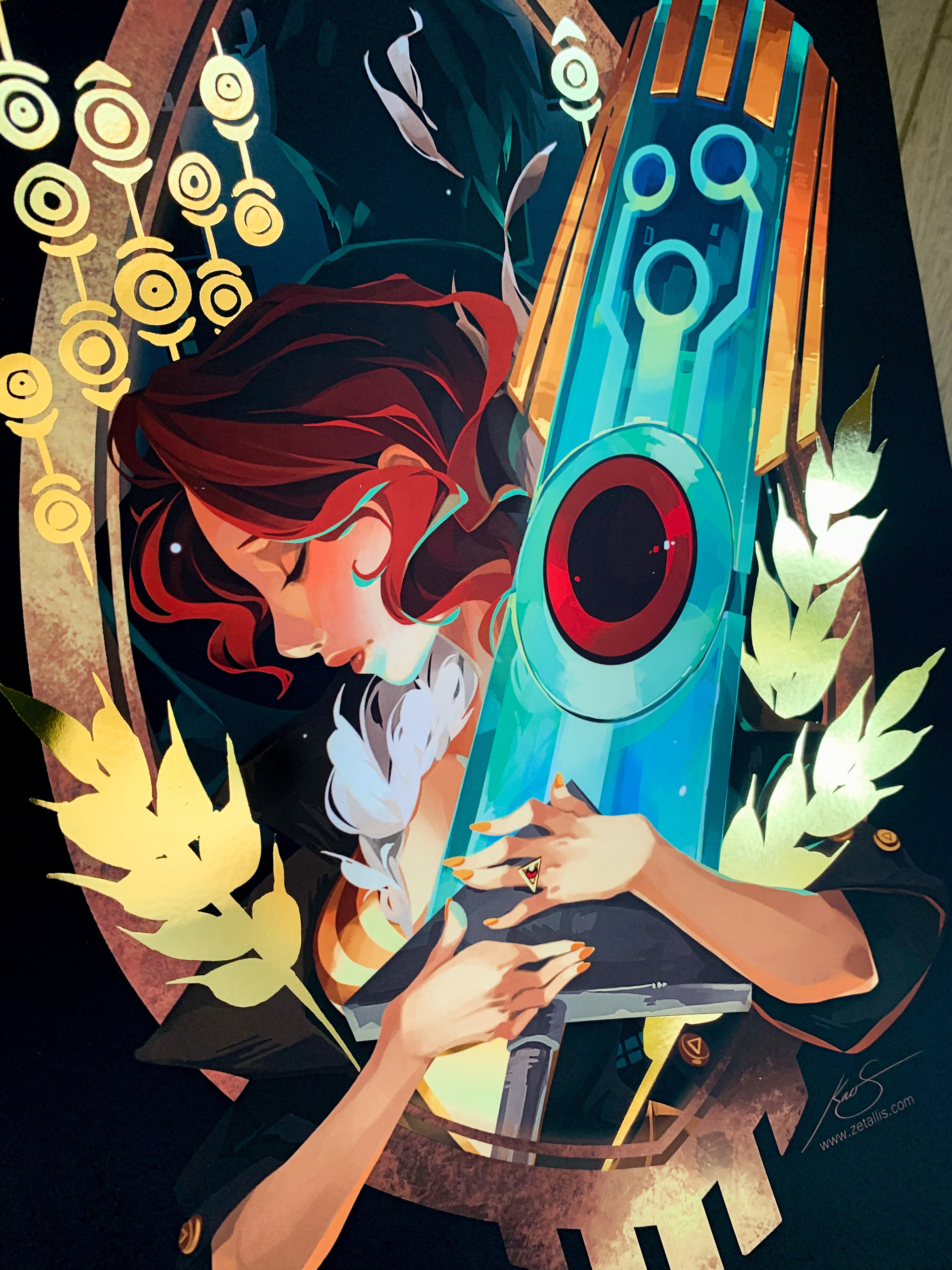 Transistor: Like It's Written in the Stars Foil Print