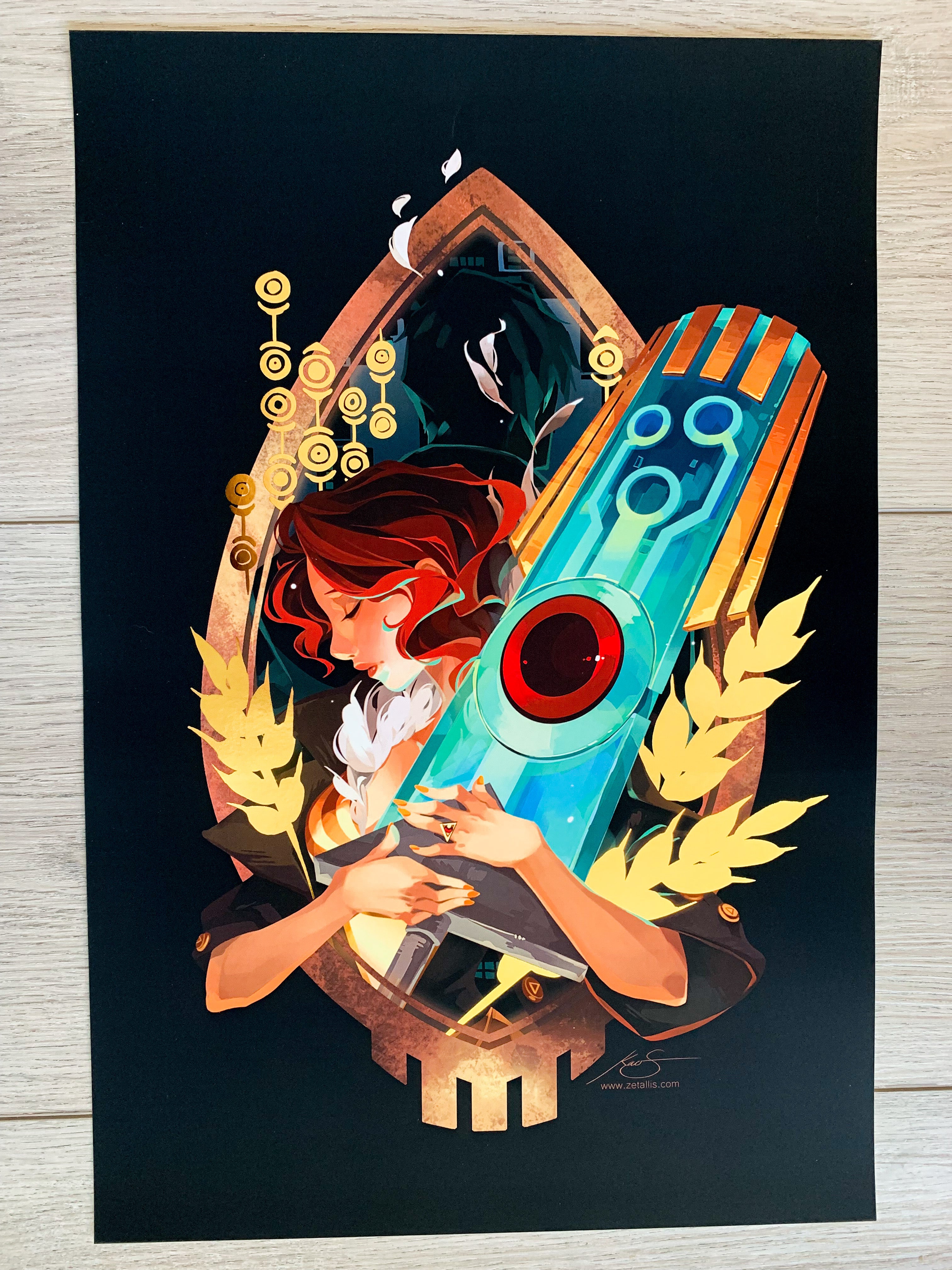 Transistor: Like It's Written in the Stars Foil Print