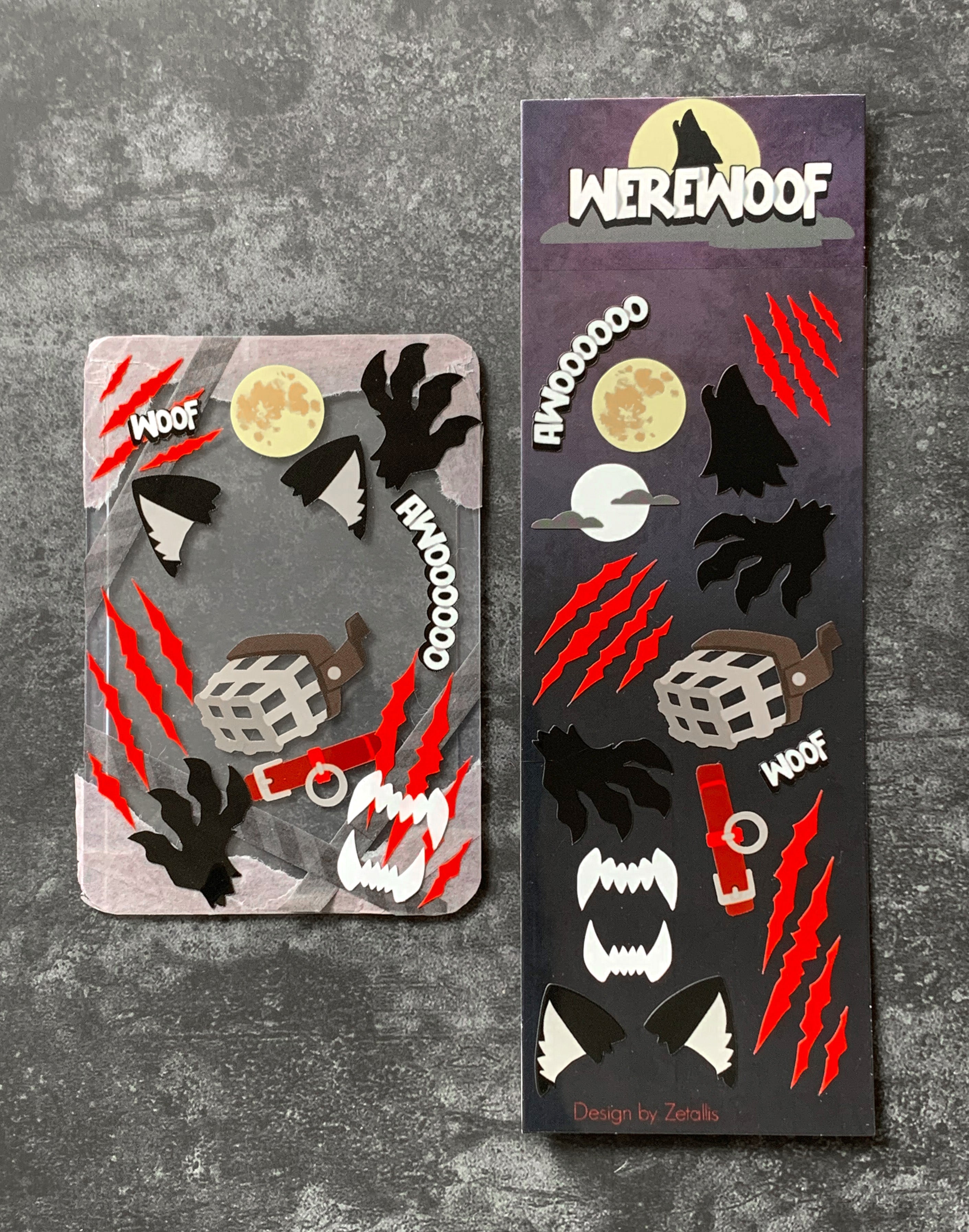 Werewolf Deco Sticker Sheet