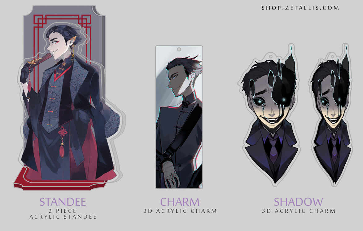 Carter OC Standee and Charm