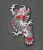 Load image into Gallery viewer, Yakuza Rock Bottom Dragon Enamel Pin

