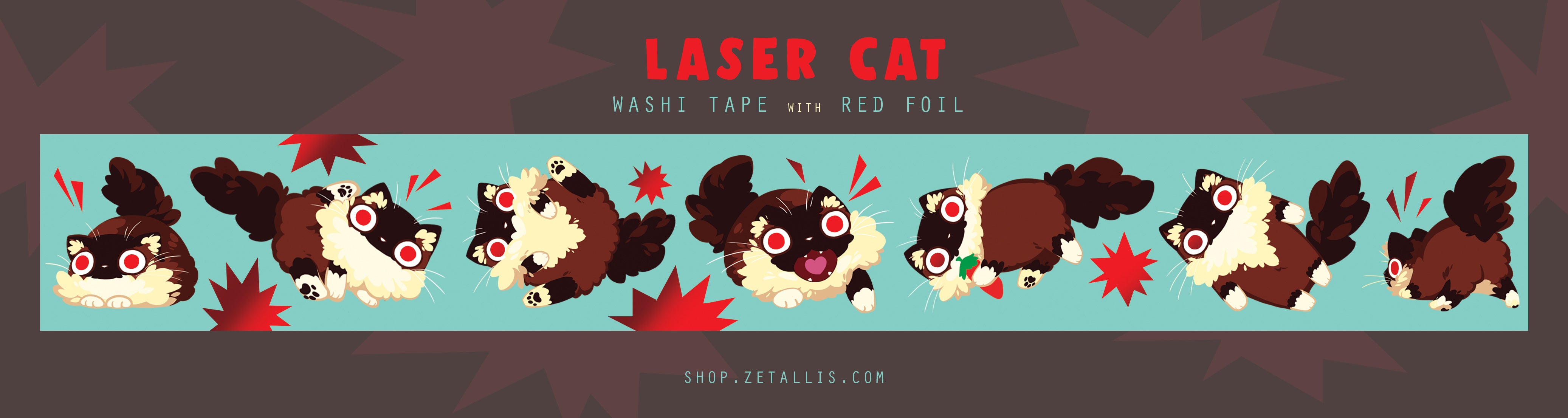 Laser Cat Washi Tape