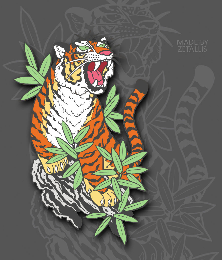 Yakuza Tiger of Tojo Enamel Pin