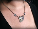Load image into Gallery viewer, Wolfsbane Wolf - Black Edition- Necklace
