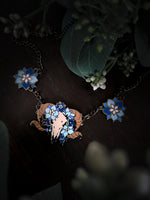 Load image into Gallery viewer, Blue Larkspur Ram Necklace
