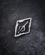 Load image into Gallery viewer, Bloodborne Hunter&#39;s Mark Enamel Pin

